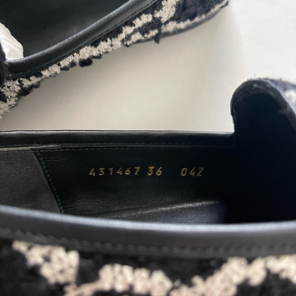 BLOGGERS FAV GUCCI GG TWEED LOAFER FLATS 36 6 - Picture 6 of 16